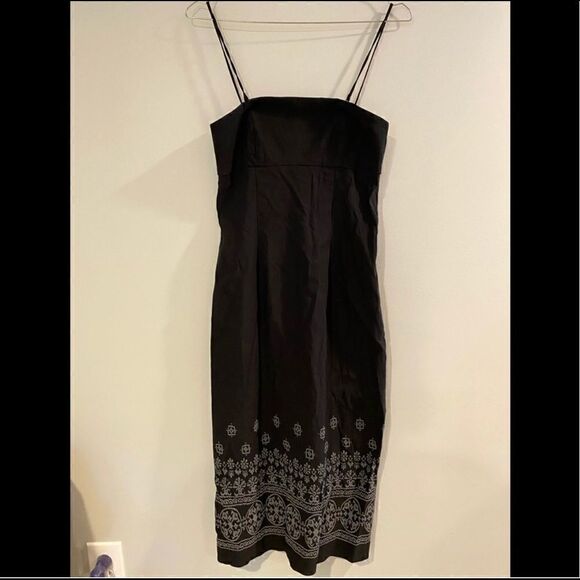 GUESS JEAN FITTED REMOVABLE STRAP SLEEVELESS DRESS - Picture 2 of 6